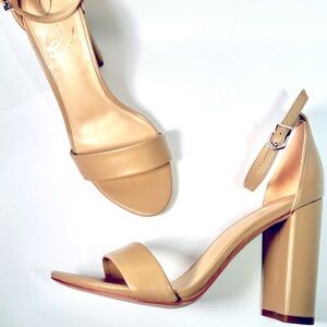 Sam Edelman Yaro Nude Heeled Sandals Size 8M